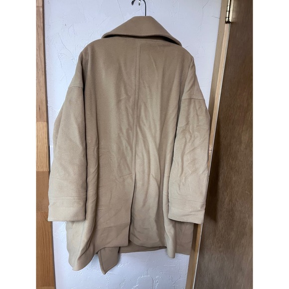 Talbots Double Breasted‎ Wool Blend Coat Beige 18W - Picture 4 of 5